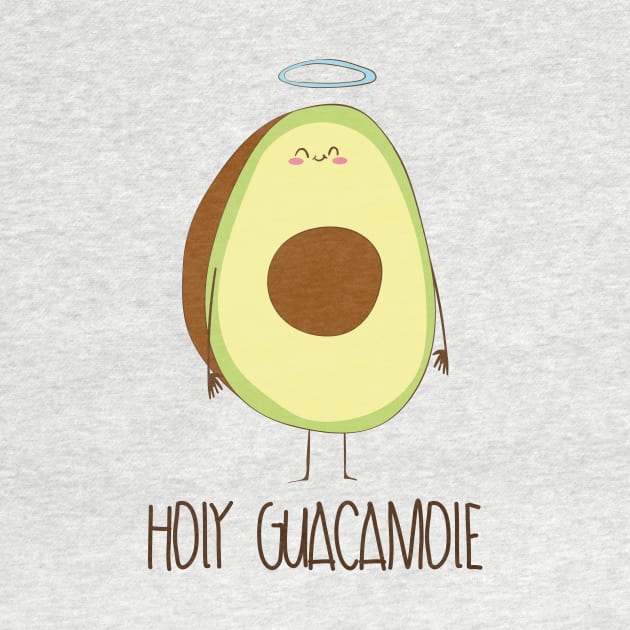 Holy Guacamole! Cute Avocado With Halo by Dreamy Panda Designs